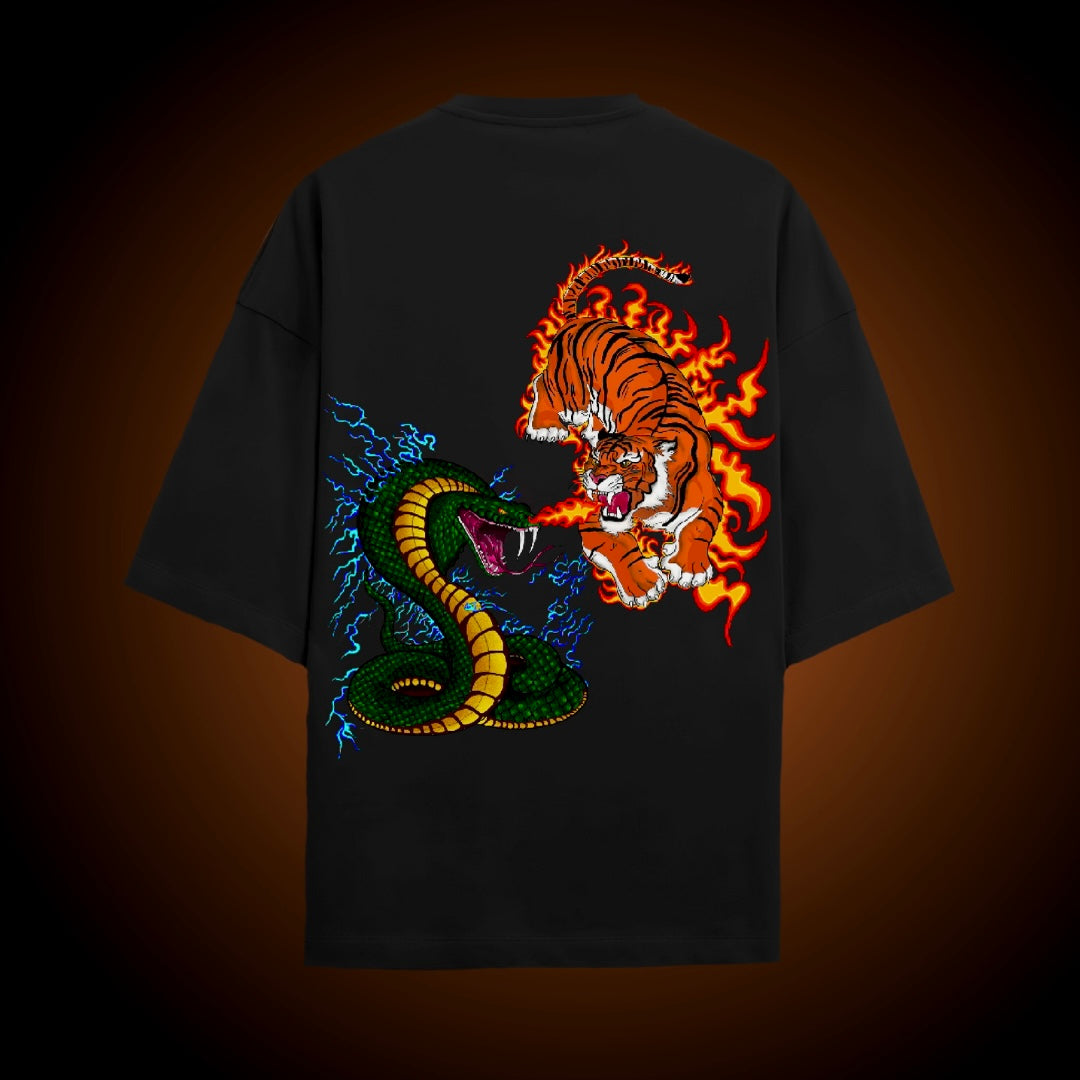“Naaghra” Tiger & Snake T-shirt
