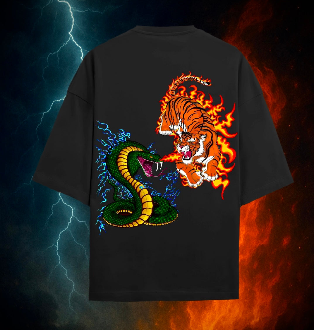 “Naaghra” Tiger & Snake T-shirt
