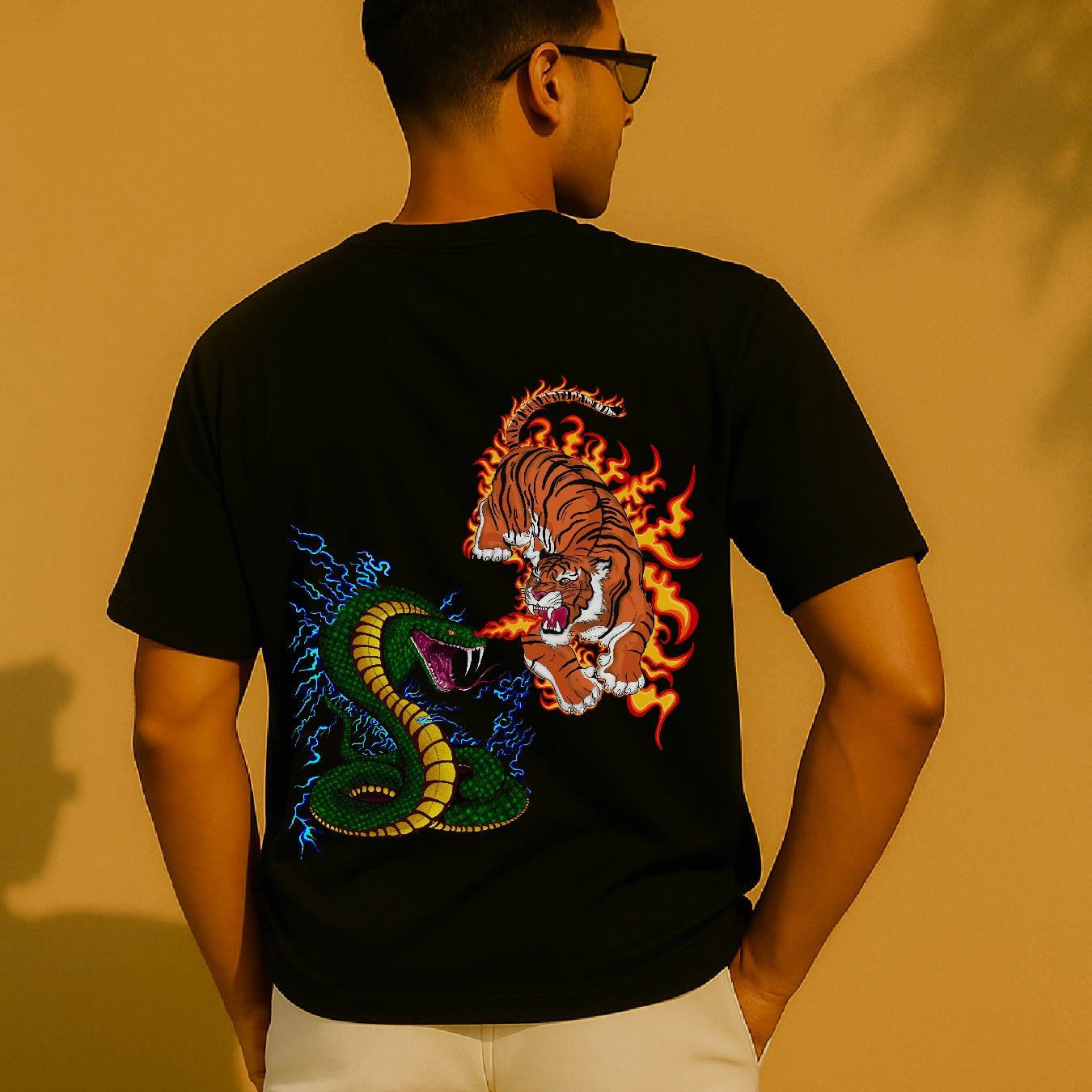 “Naaghra” Tiger & Snake T-shirt