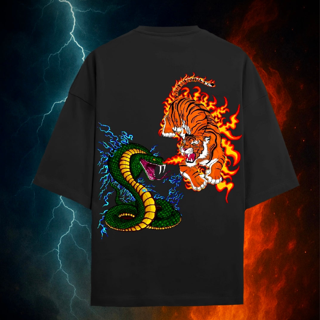 “Naaghra” Tiger & Snake T-shirt