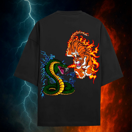 “Naaghra” Tiger & Snake T-shirt