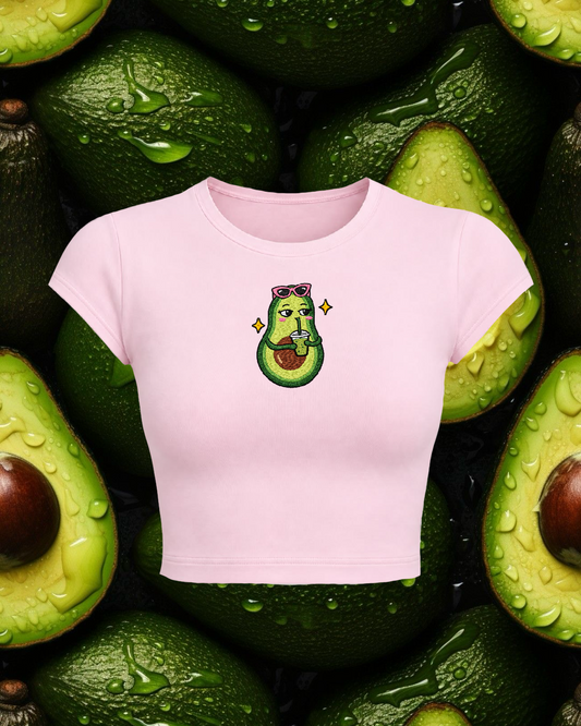 Avocado Matcha Crop Top (Embroidery)